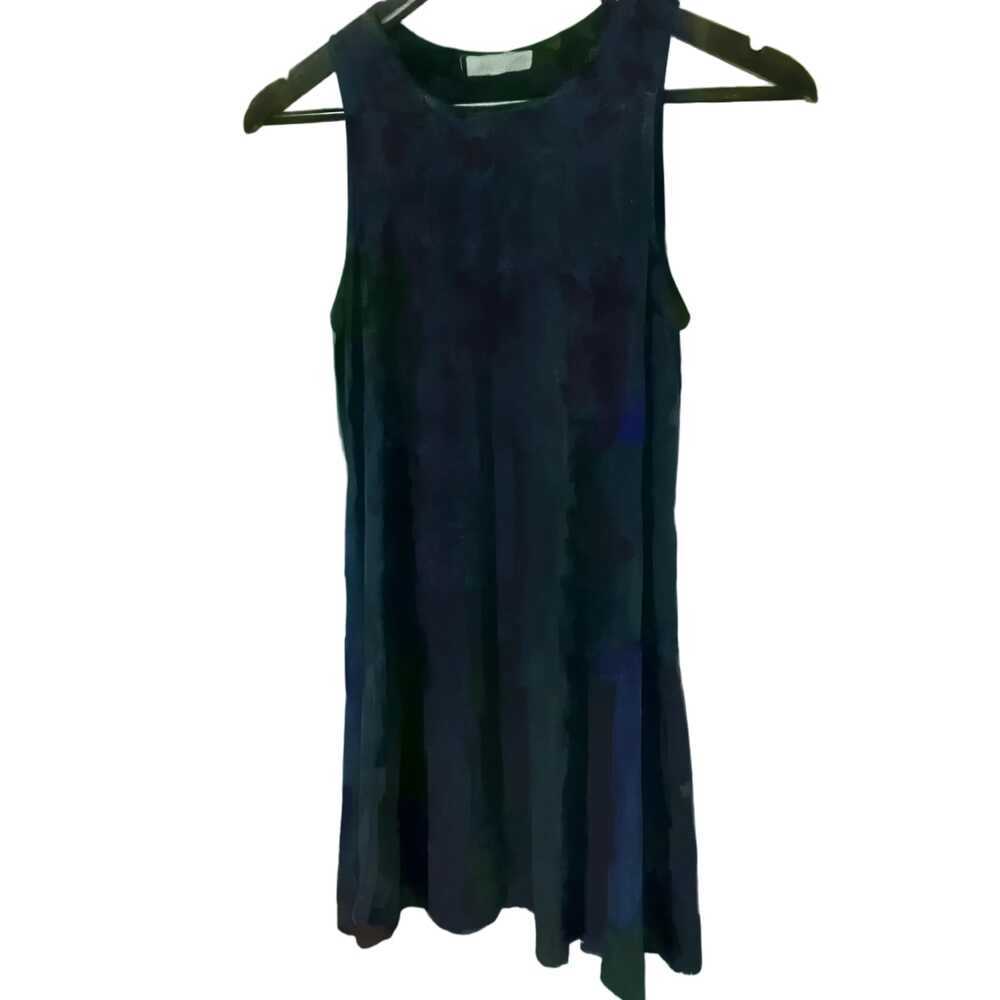 Socialite Navy Blue Suede Like Mini Dress